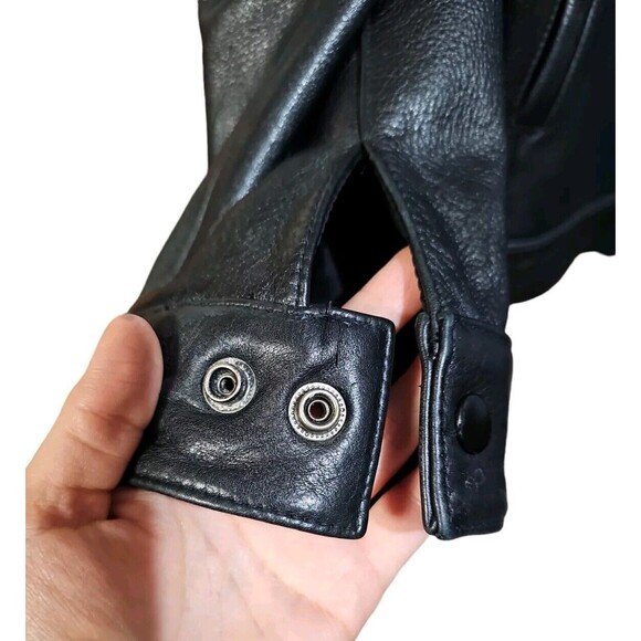 Wilsons Leather Jacket Womens Size Medium Thinsulate Lined Black Soft Leather - Picture 5 of 14